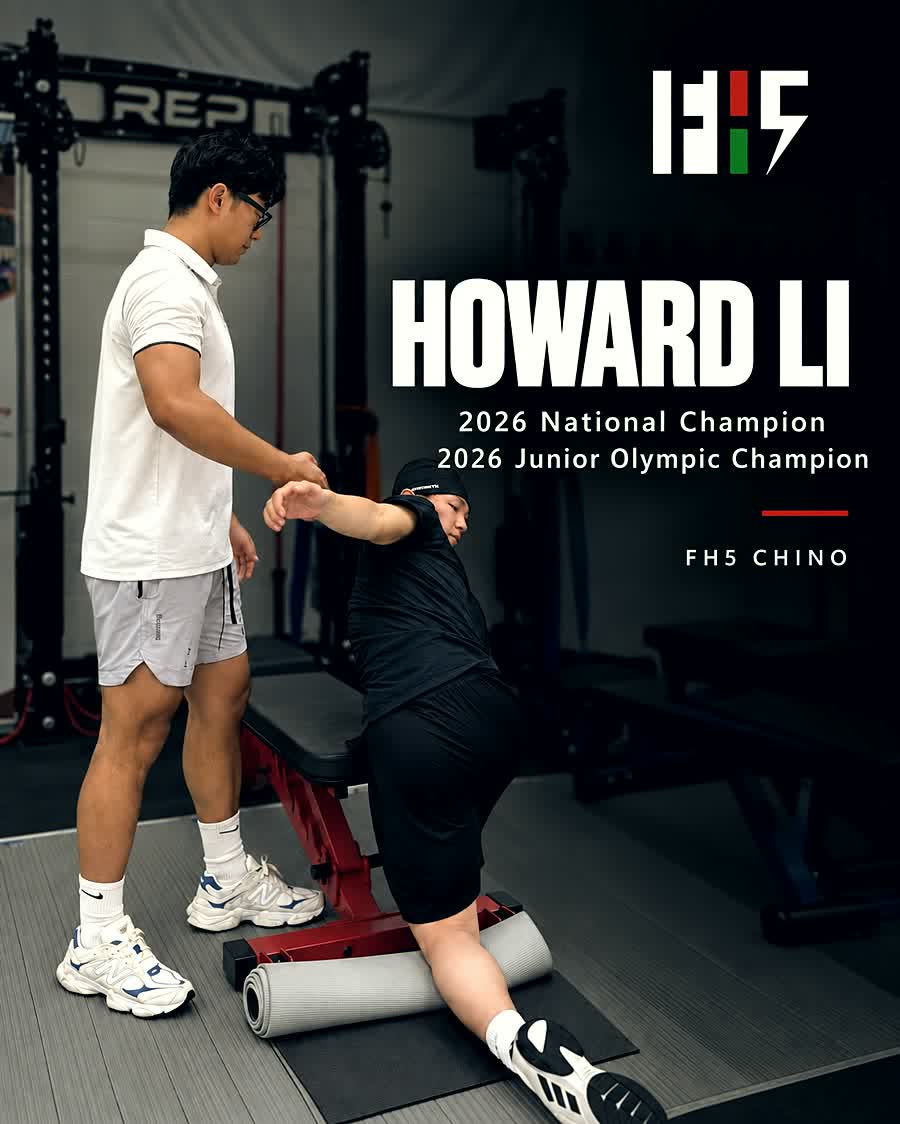 Howard Li, 2026 National Champion, training at FH5 Chino